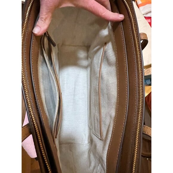 ✺✺ AUTHENTIC TORY BURCH CAMEL BROWN ROBINSON HANDBAG ✺✺ - Picture 8 of 11